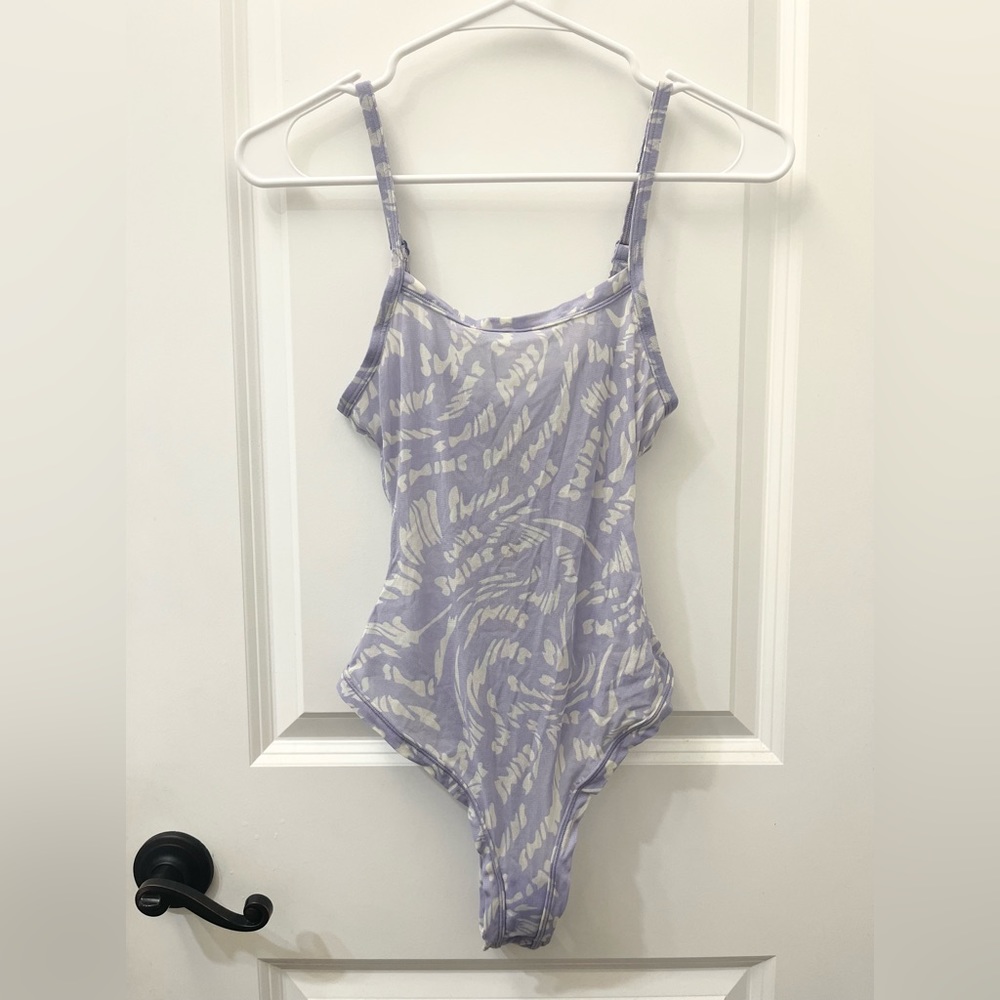 SKIMS Lilac Swirl Bodysuit